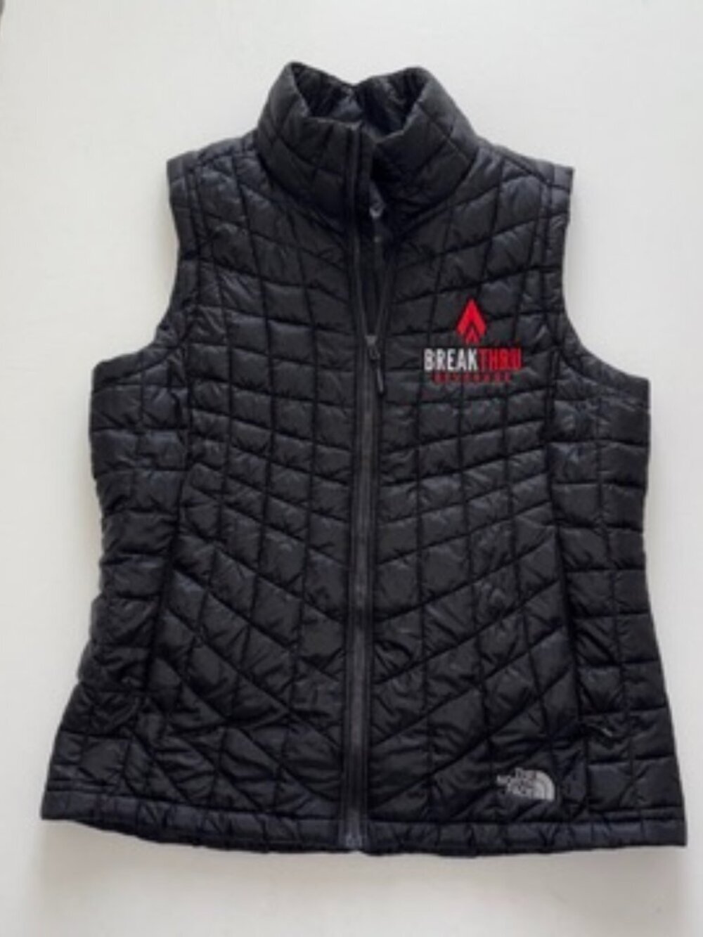 The North Face Ladies ThermoBall Trekker Vest Puffer Black Full-Zip size M